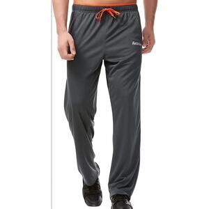 Sacuiman Hyper Fit Mens M Lightweight Sweats Zipper Pockets Open Bottom Black